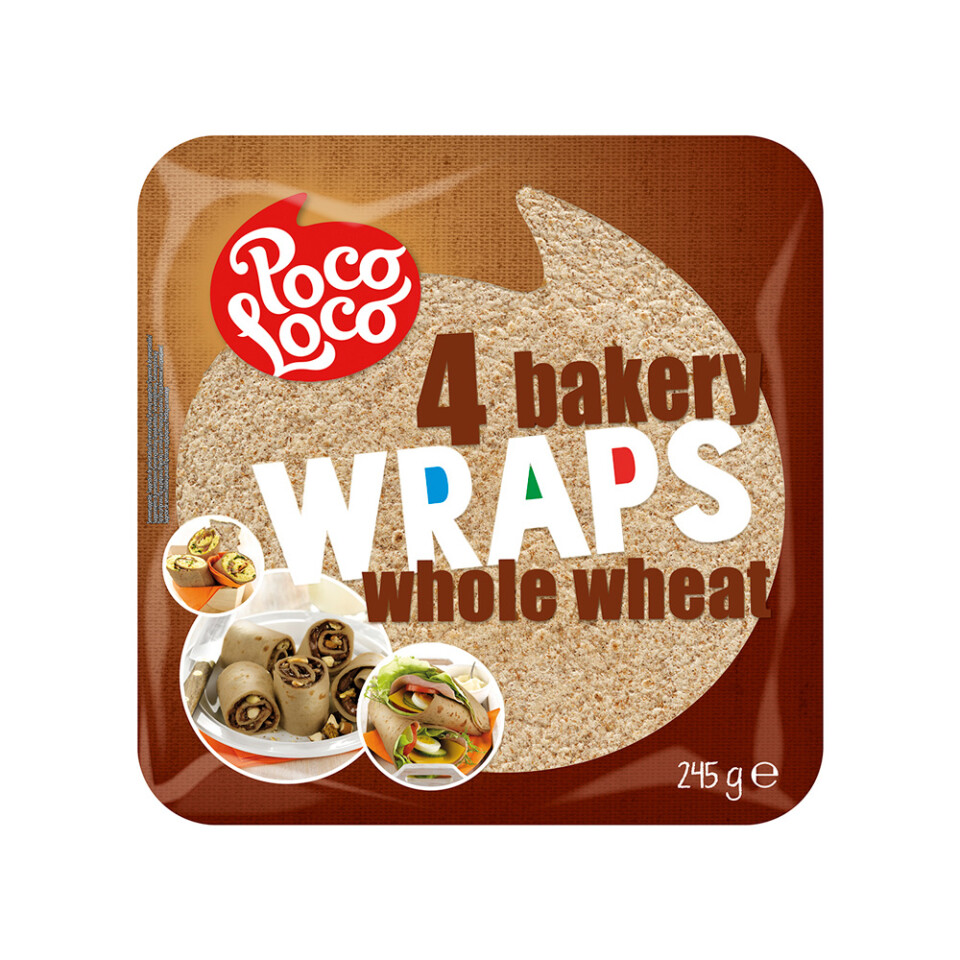 Image 245g Whole Wheat Tortilla Wrap 4x25cm